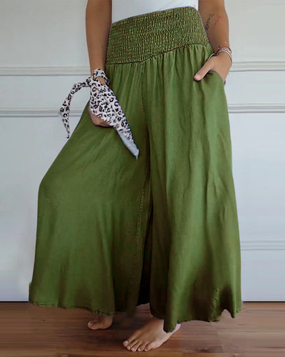 Irene | Women's Comfy Wide-Leg Trousers
