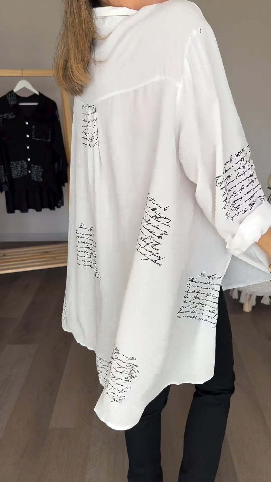 Carla | Women's Camisa de Botão Manuscrita
