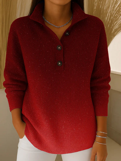 Megan | Women’s Gradient Sequin- Collared Cardigan