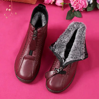 Mia | Women's Cushioned Zip Elegant Non-Slip Ankle Boots