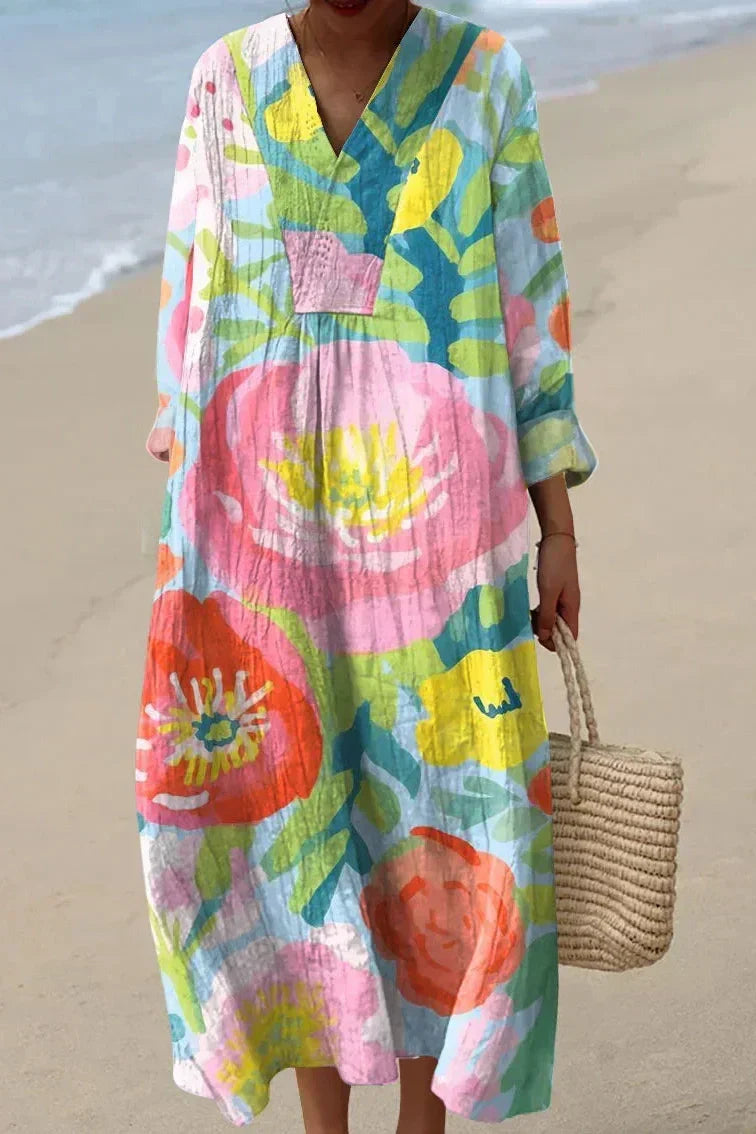Chloe | Women's Relaxed Blossom Midi Dress