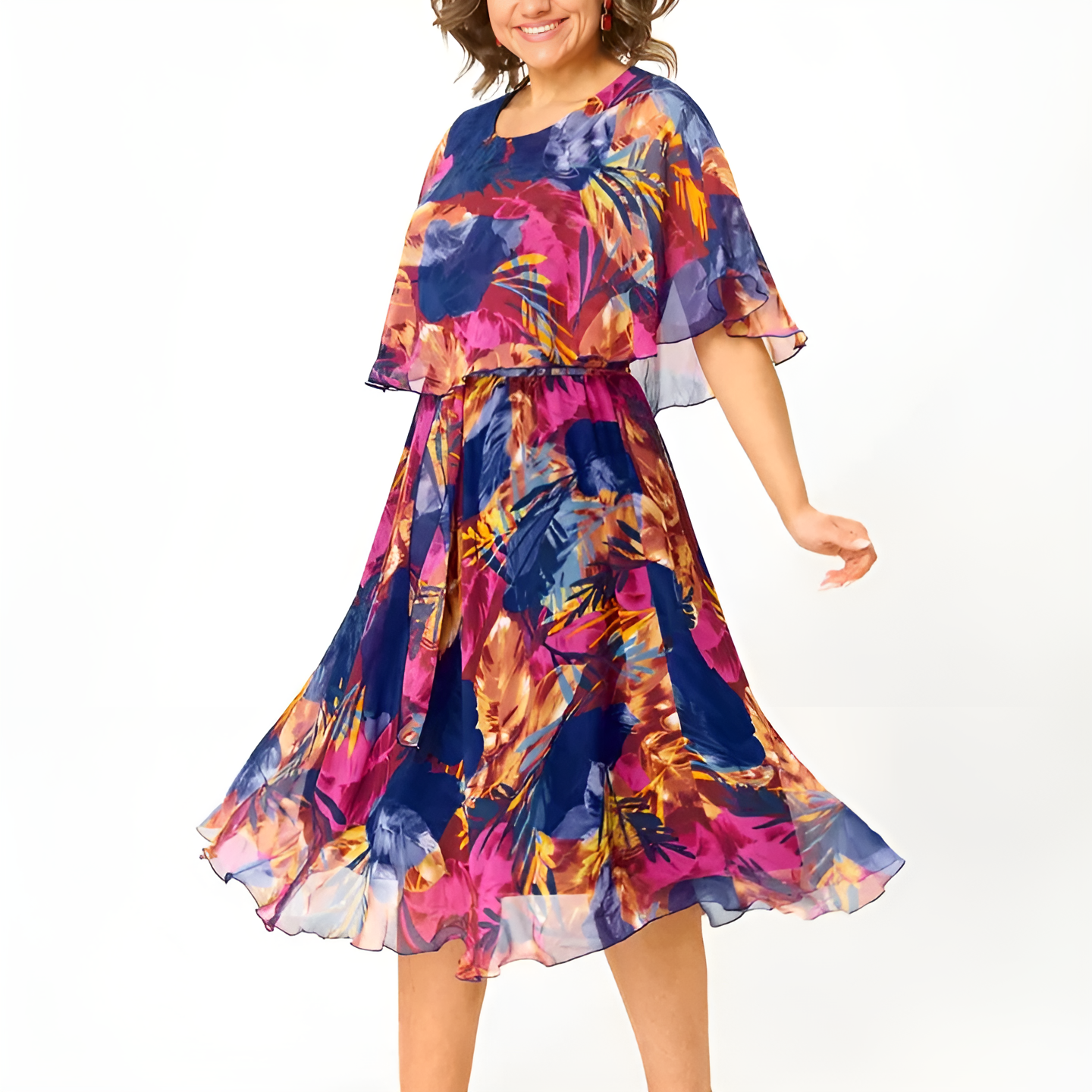 Claire | Women's Plus Size Summer Midi Dress