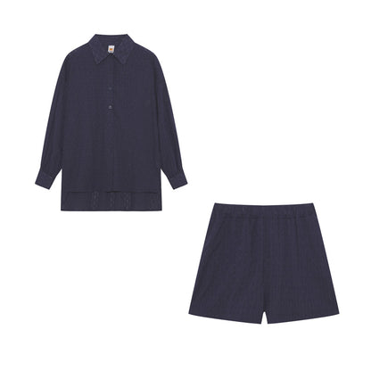 Maud | Women's Longline Stylish Shirt & Shorts Set