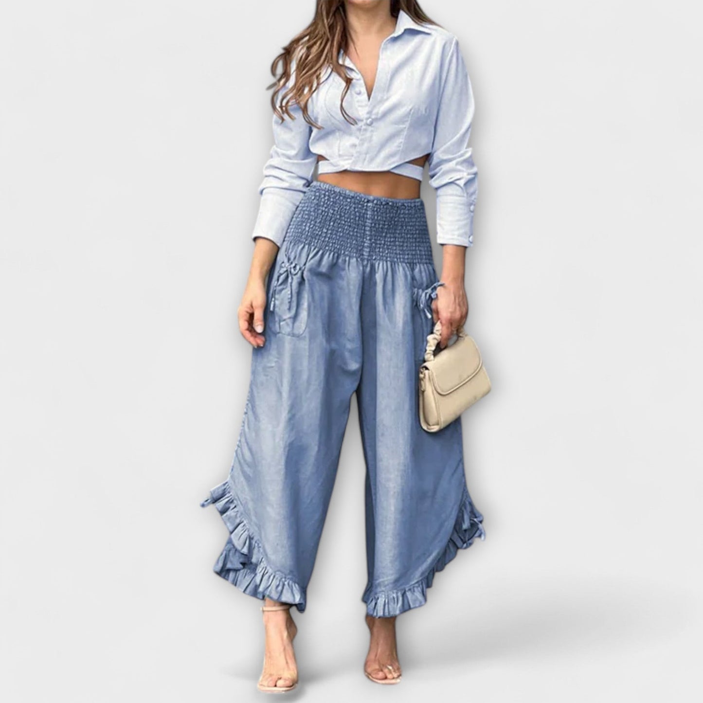 Jaya | Women's Relaxed Fit Trousers with Chic Crease Details