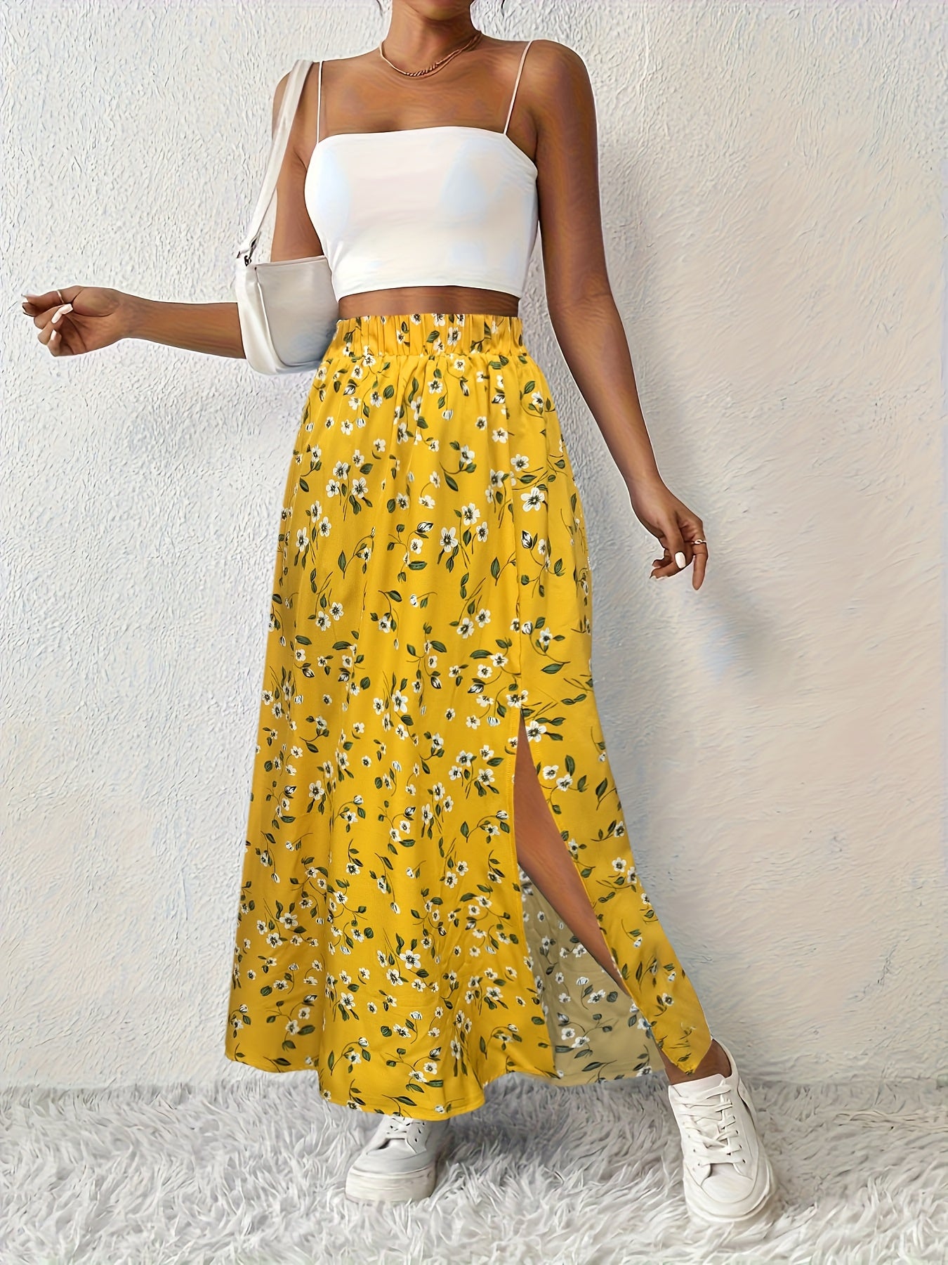 Paige | Women's Floral Print Maxi Skirt with Side Slit