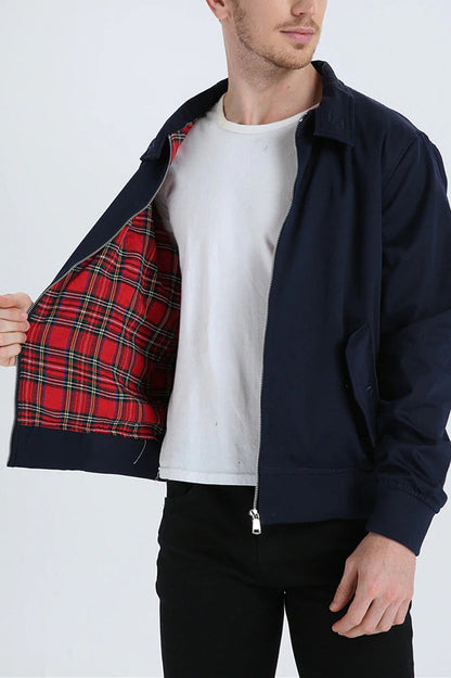 Harry Stone Jacket with Pockets and Round Neck