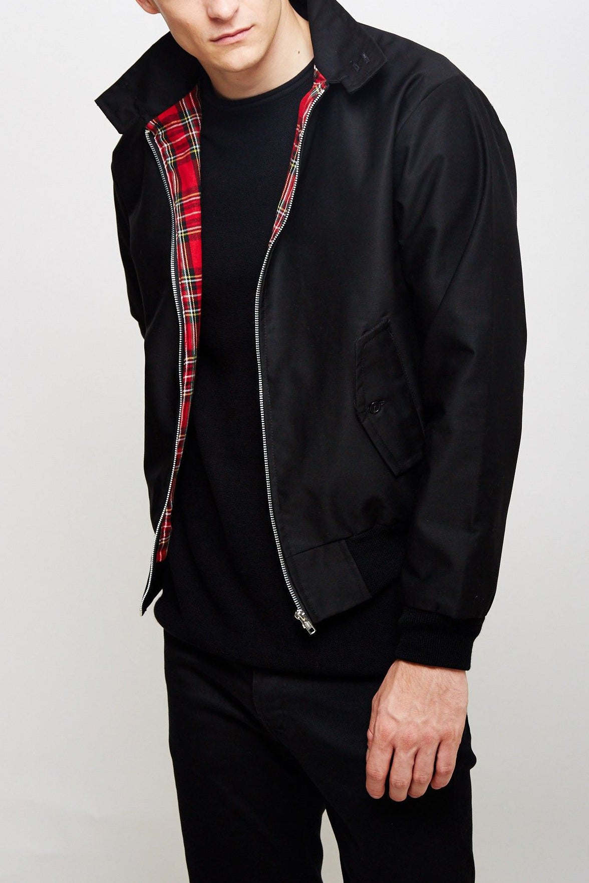 Harry Stone Jacket with Pockets and Round Neck