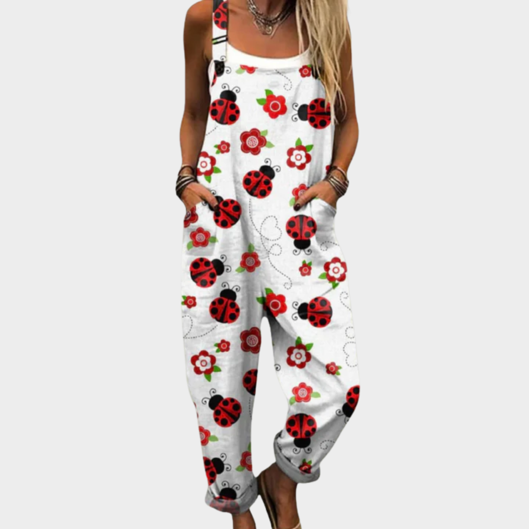 Women's Comfortable Printed Dungarees