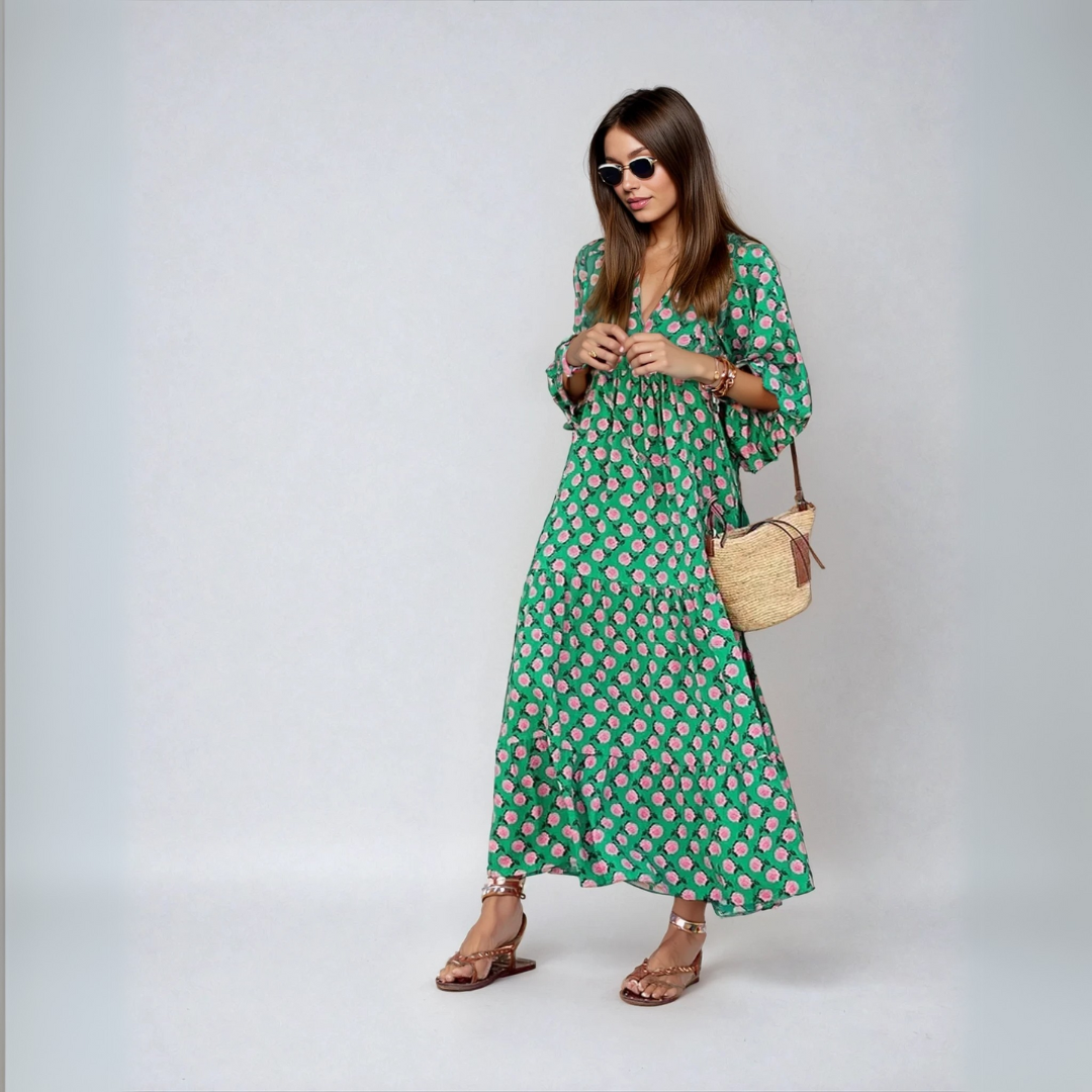 Elin | Women's Boho Maxi Dress