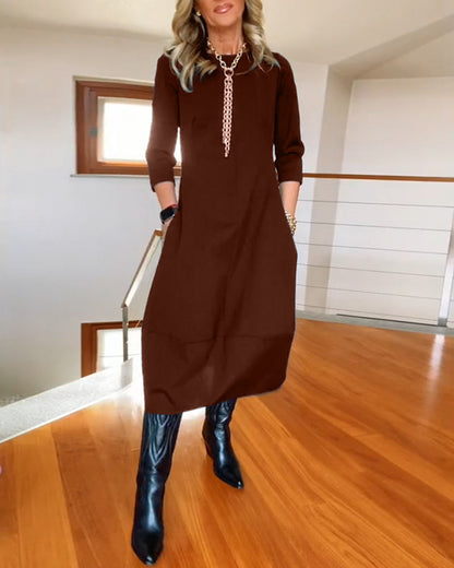 Sara | Women's Chic and Cozy Midi Dress