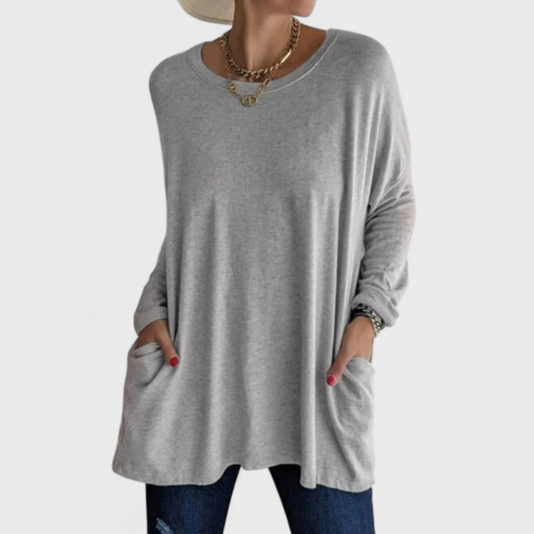 Moira | Women's Longline Casual Long Sleeve Top