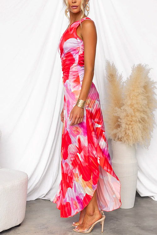 Nina | Women's Pleated Summer Maxi Dress