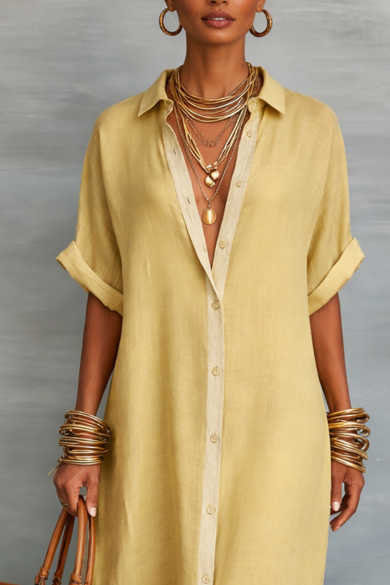 Manelle | Women's Maxi Dress with Minimalist Line