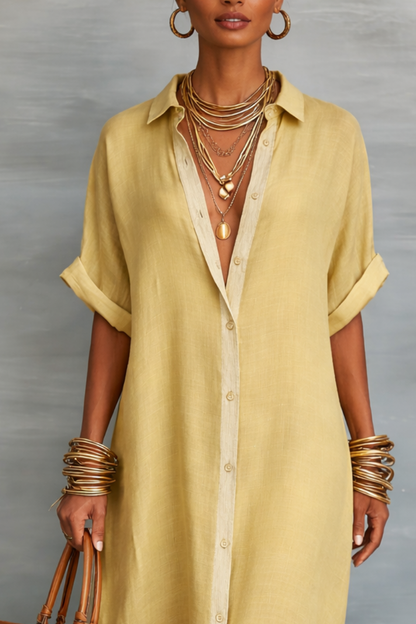 Manelle | Women's Maxi Dress with Minimalist Line