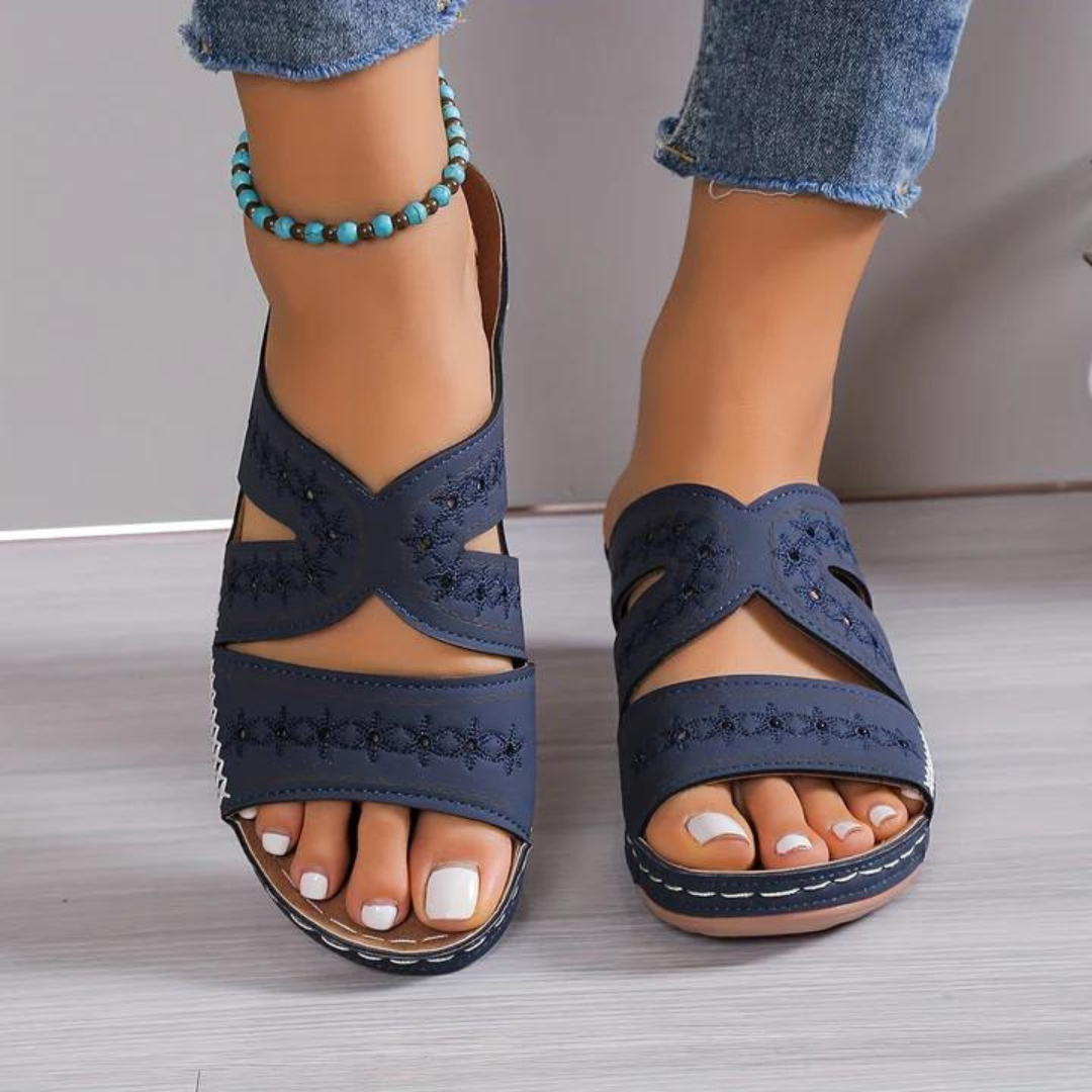 Women's Breathable Open-Toe Sandy's Everyday Comfort Orthopedic Sandals