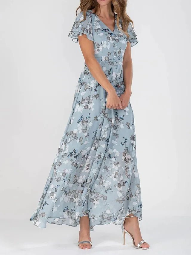 Zia | Women's Glamorous Tummy Covering Maxi Dress