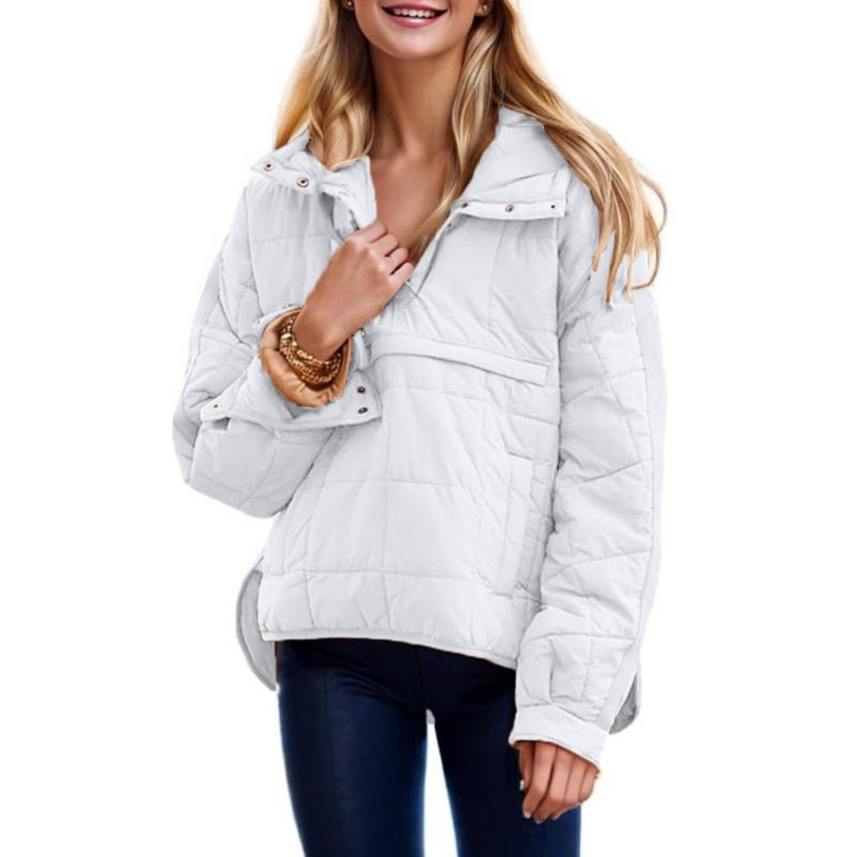 Fely | Women's Oversized Hooded Pullover Jacket