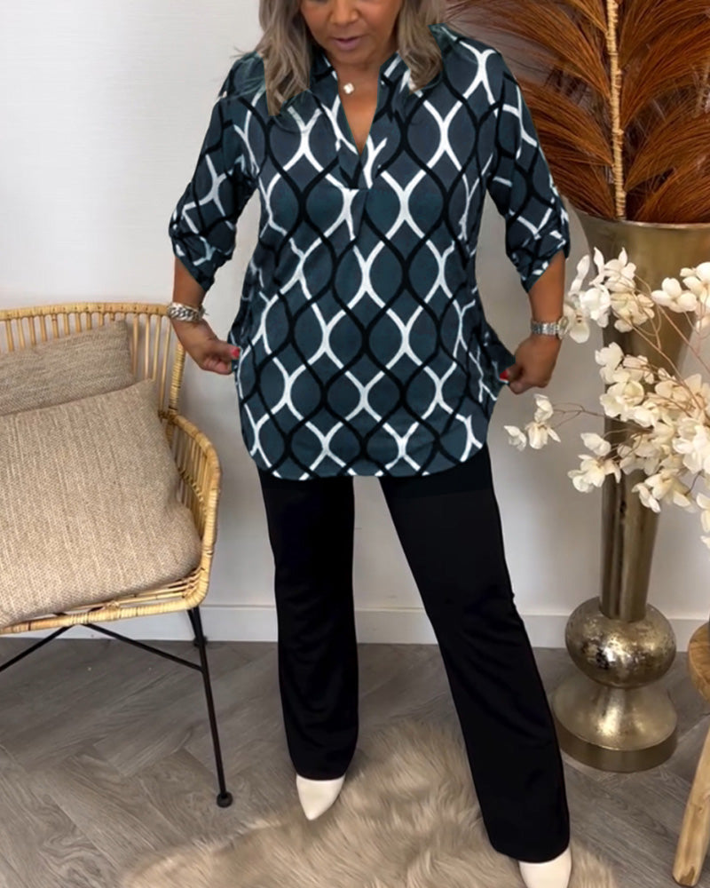 Janny | Women's Relaxed Casual Long-Sleeve Blouse