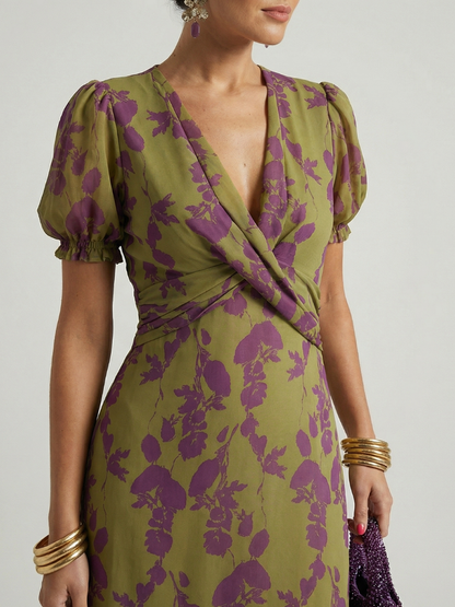Virel | Women's Relaxed Floral Midi Dress