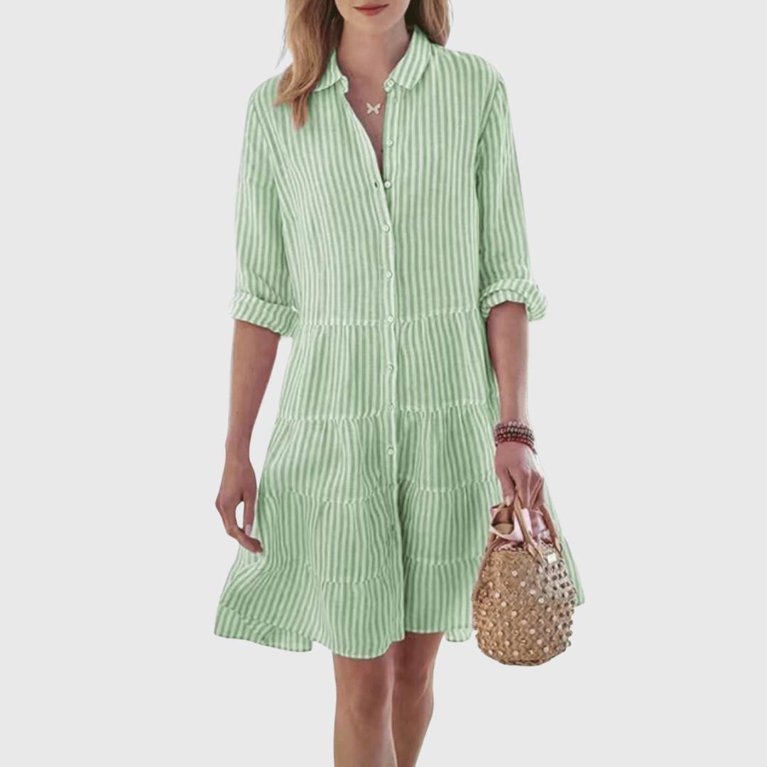 Lolita | Women's Light and Airy Striped Mini Dress
