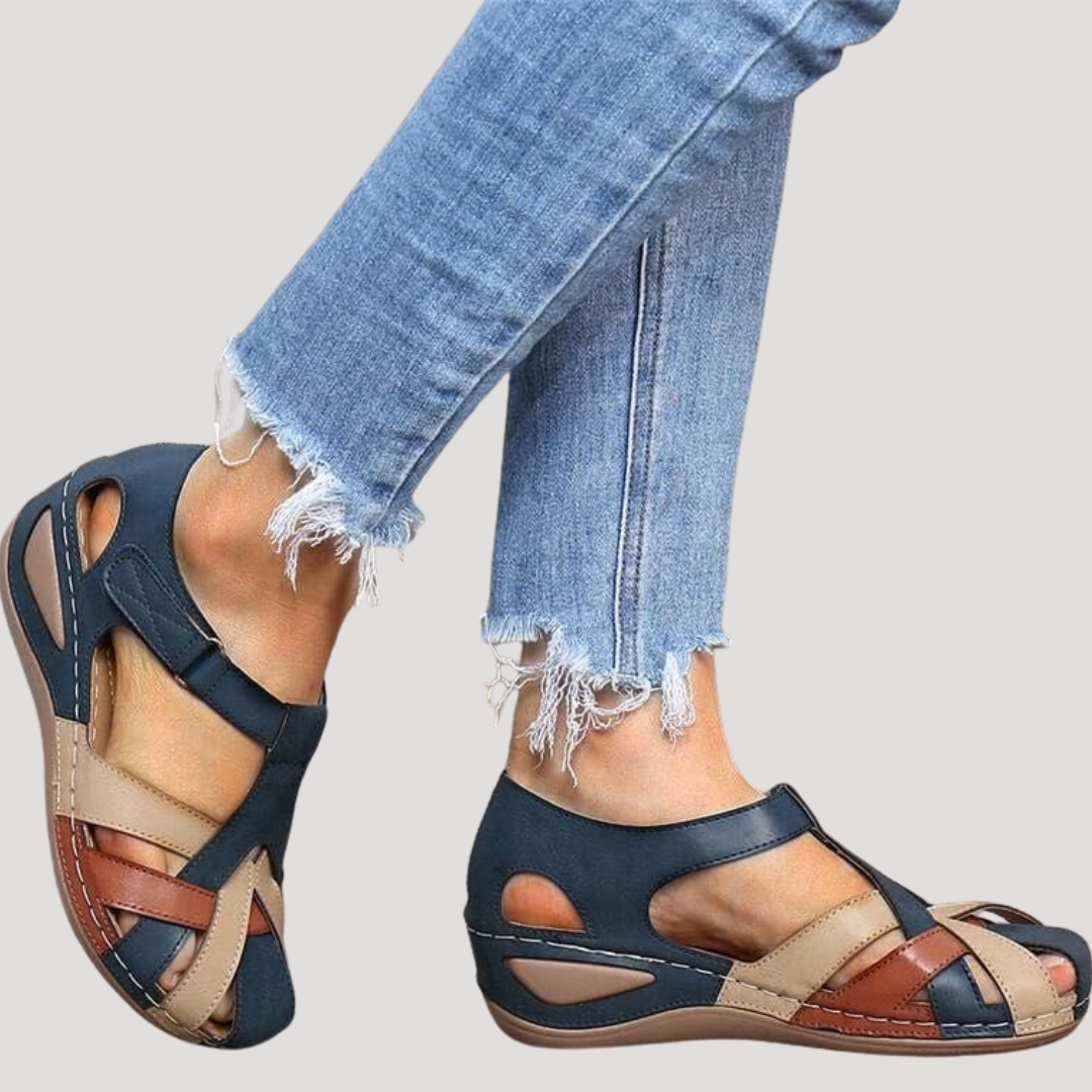 Cushioned Slip-On All-Day Wear Women's Closed-Toe Walking Sandals Designed for Comfort