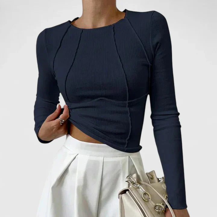 Rozminda | Longline Comfortable Long Sleeve Top