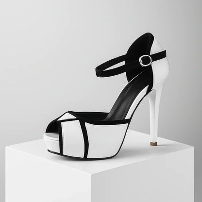 Val | Women's Cushioned Open-Toe Elegant Heels with Arch Support