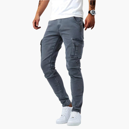 Samuel | Men's Stretch Cargo Trousers with Pockets