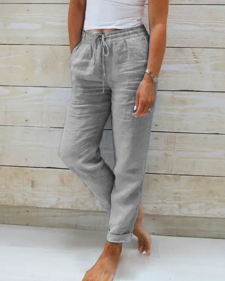 Melanie | Relaxed Casual Women's Trousers with Drawstring