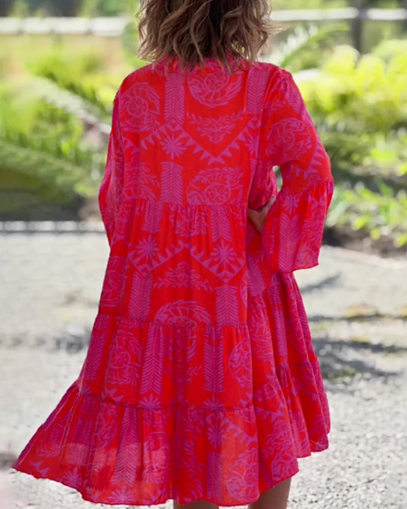 Joyce | Women's Relaxed Elegant Boho Chic Midi Dress