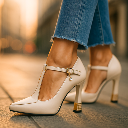 Viv | Women's Orthopedic Buckle Sophisticated Heels