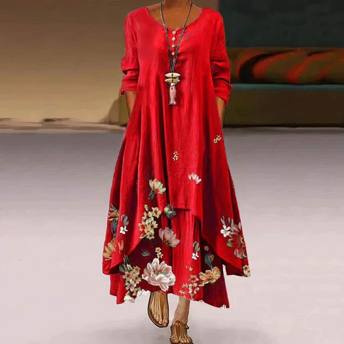 Félicie | Women's Elegant Maxi Dress Featuring Refined Details and a Flattering Fit