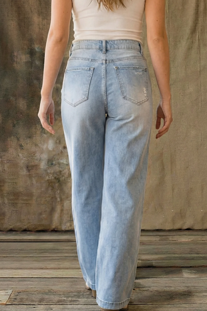 Clarissa | Women's Retro High Waist Denim Jeans