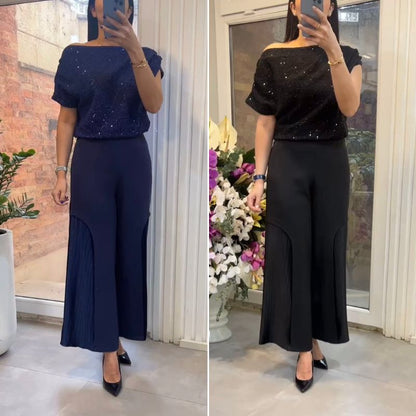 Yumi | Women's Elegant Two-Piece Set with Sequins