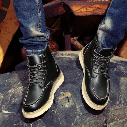 Cole | Men's Lightweight Lace-Up Vintage Boots