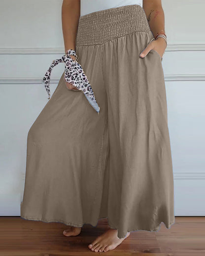 Irene | Women's Comfy Wide-Leg Trousers