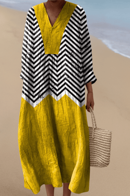 Tessa | Women's Striped Relaxed Melody Midi Dress
