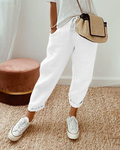 Women's Relaxed Lotte Luxe Comfort Trousers with Pockets