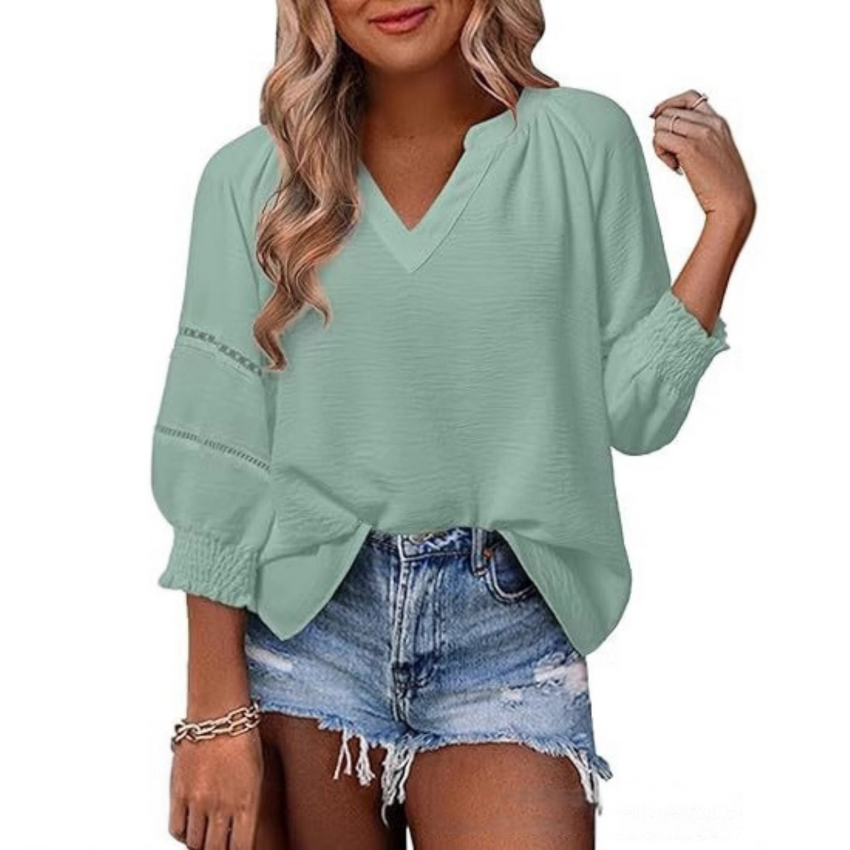 Gianna | Women's Casual Elegant Lantern Sleeve Summer Blouse