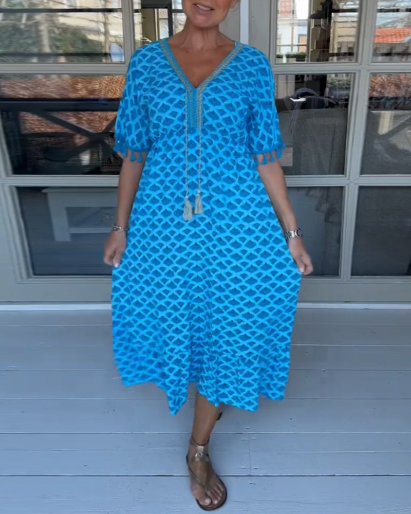 Tina | Women's Printed Casual Midi Dress