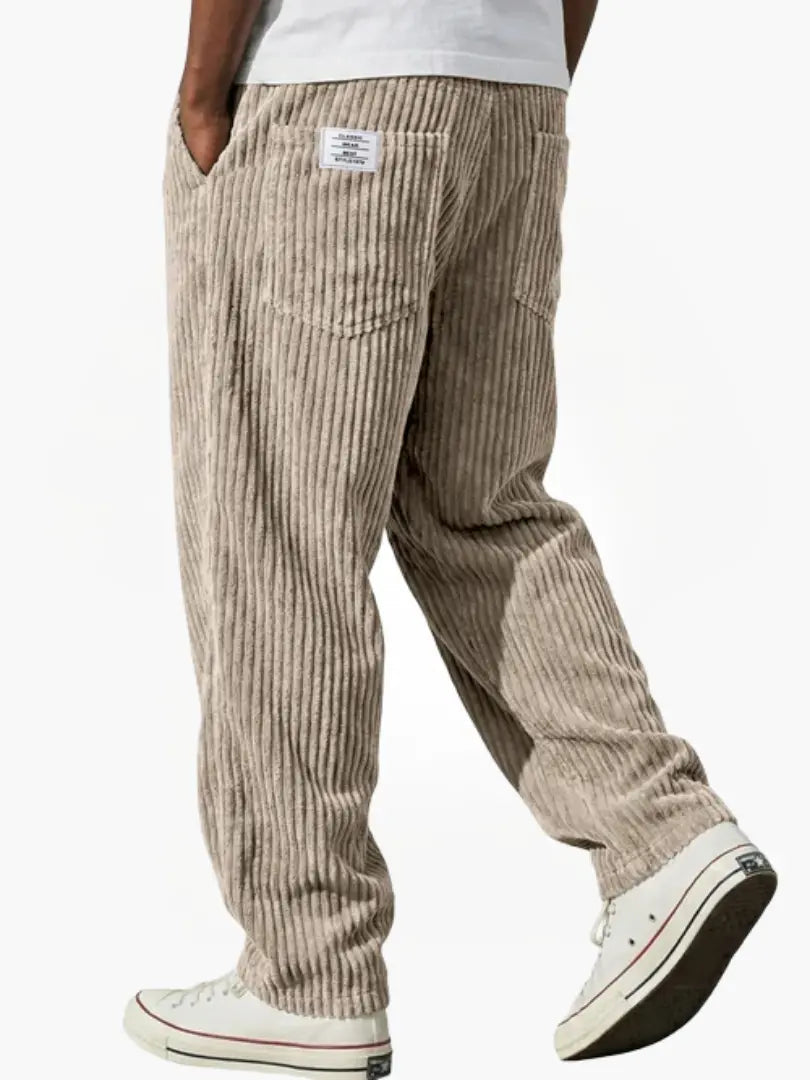 Laurent Monaco | Men's Trousers with Pockets and Drawstring