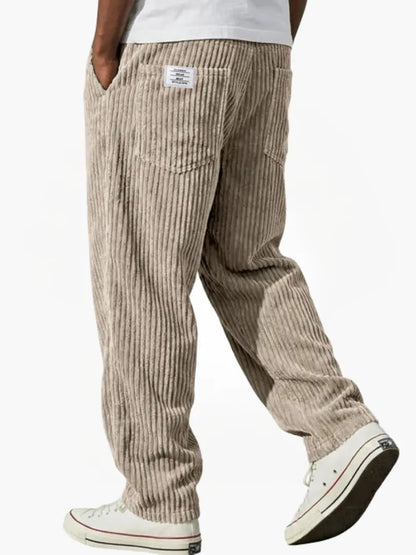 Laurent Monaco | Men's Trousers with Pockets and Drawstring