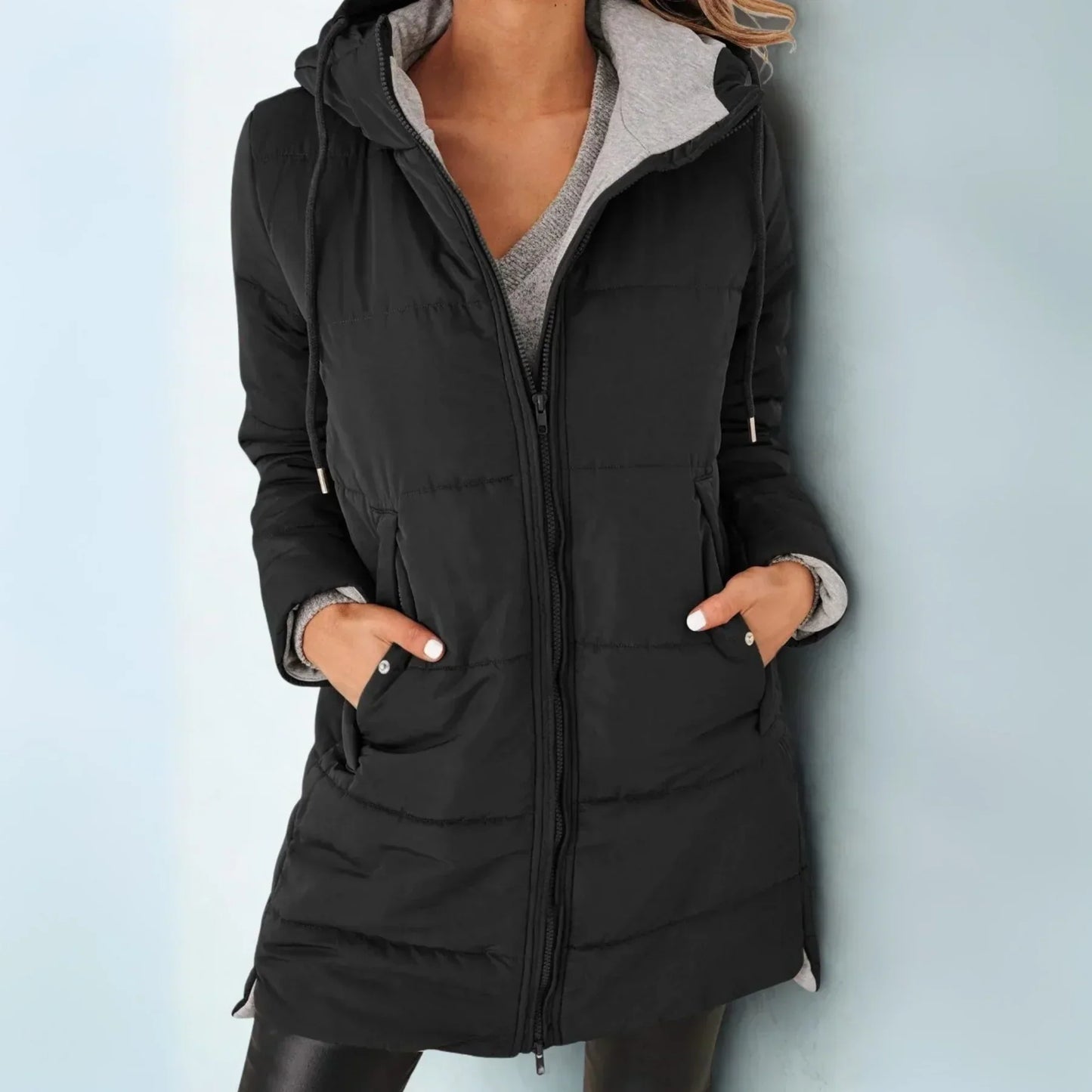 Rae | Women's Casual Hooded Puffer Down Jacket with Pockets