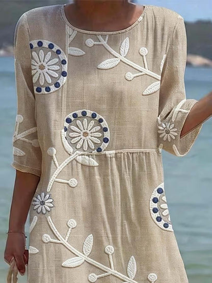 Charlotte | Women's Casual Mid-Sleeve Dress
