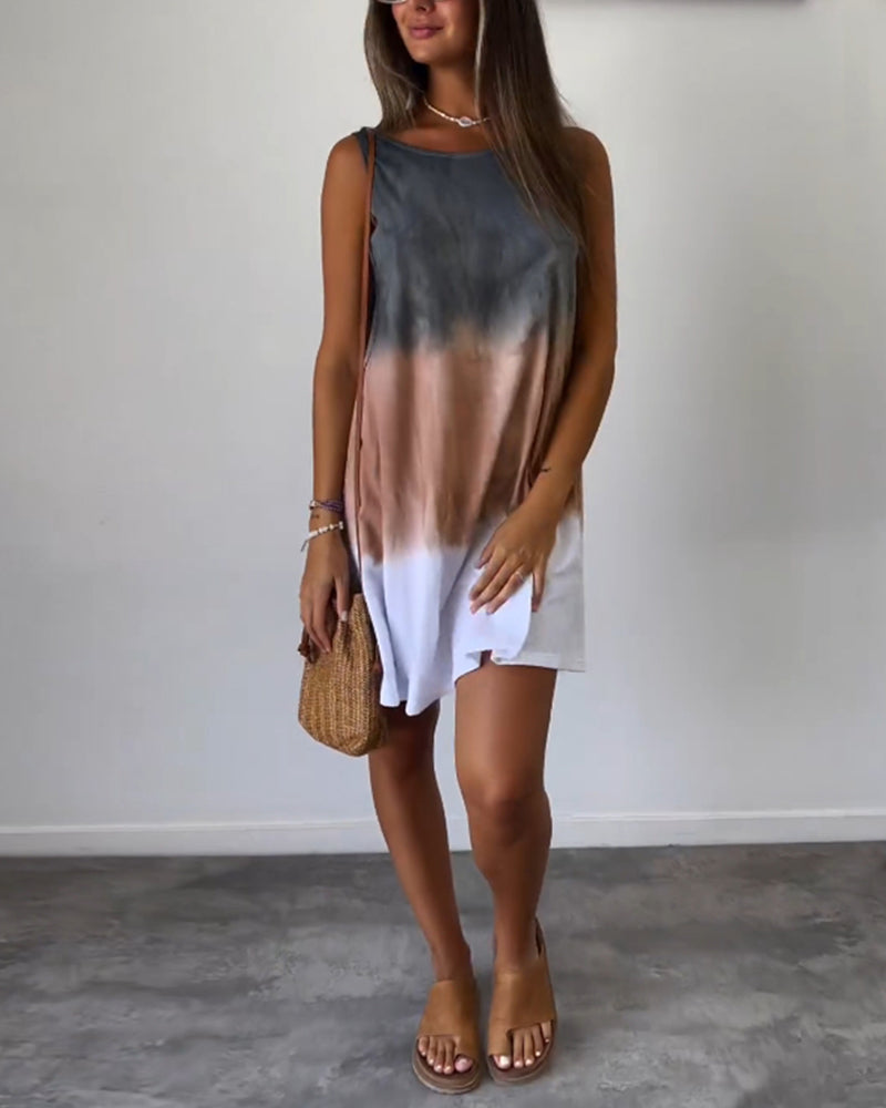 Vionette | Women's Casual Gradient Mini Dress