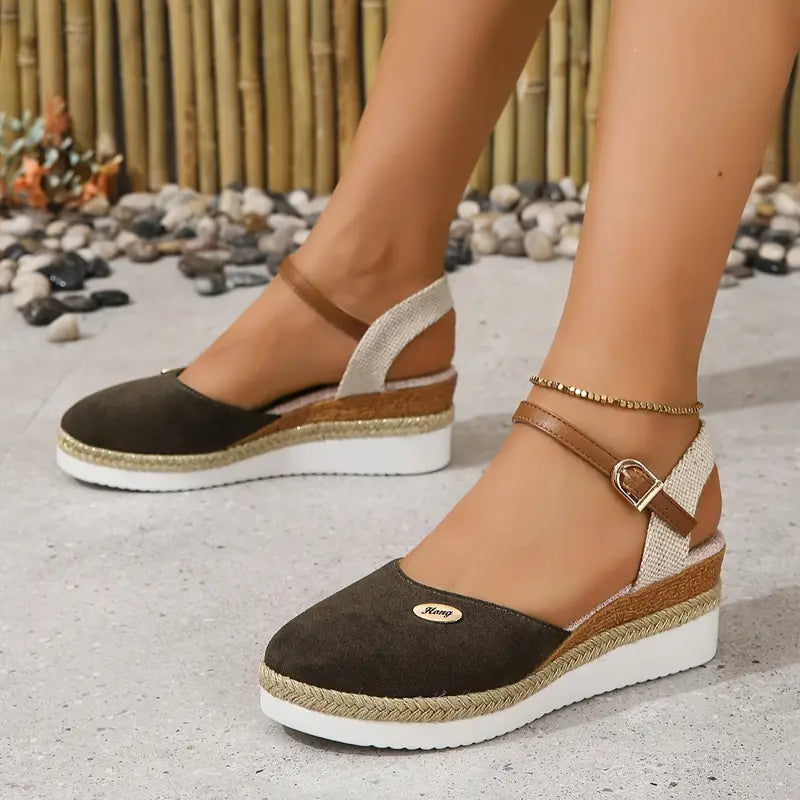 Alfonsa | Women's Cushioned Open-Toe Orthopedic Sandals with Platform, Breathable and Relaxed