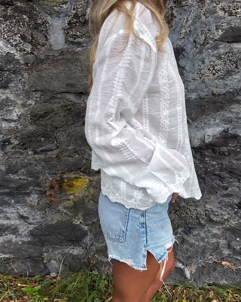 Kathlyn | Women's Relaxed Button-Up Polo Shirt