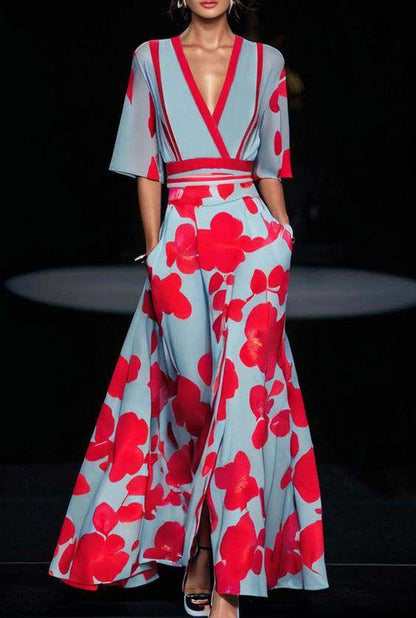 Andrina | Women's Maxi Dress with Elegant Sleeves