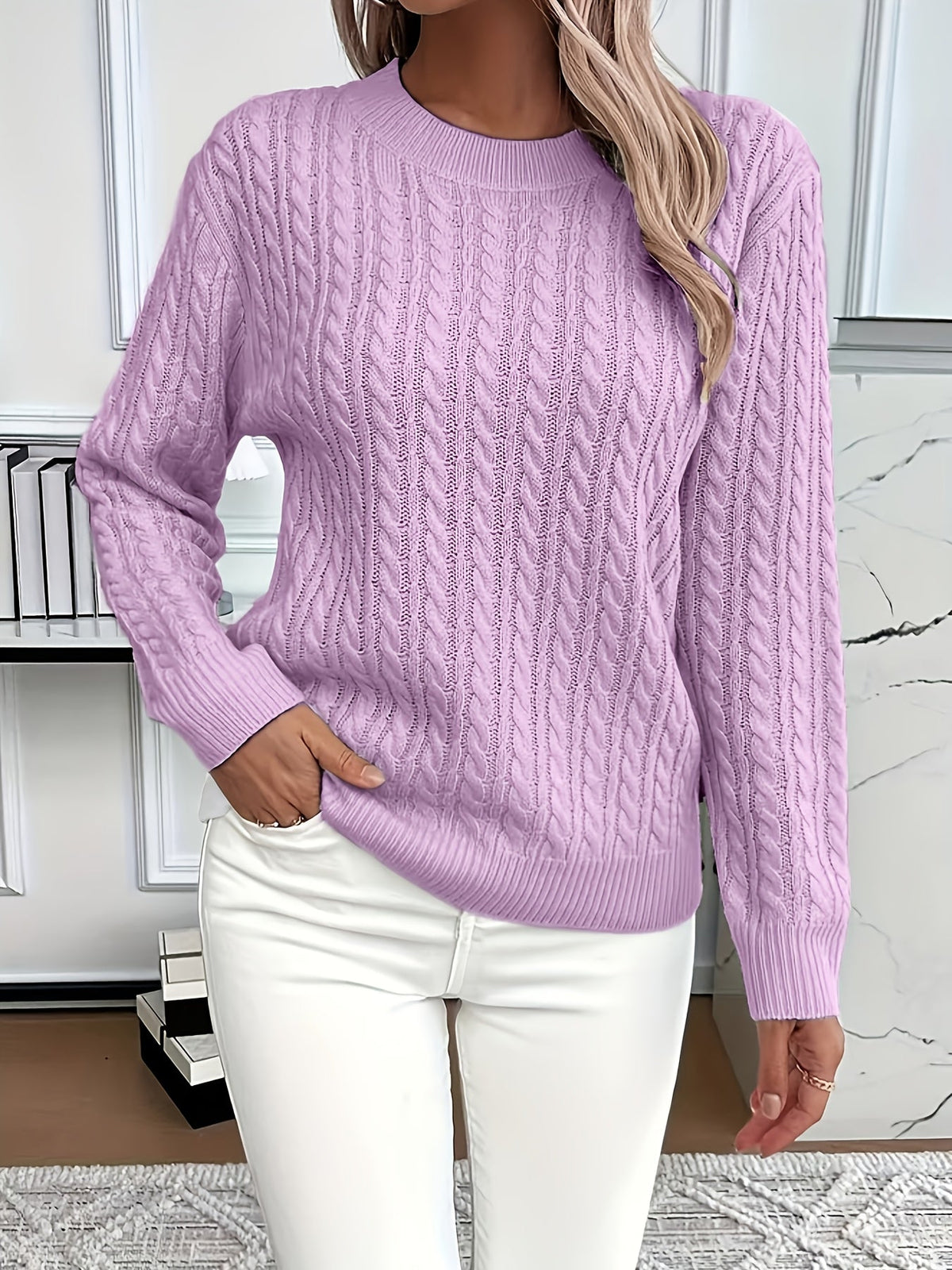 Nadia | Women's Casual Jumper with Crew Neck