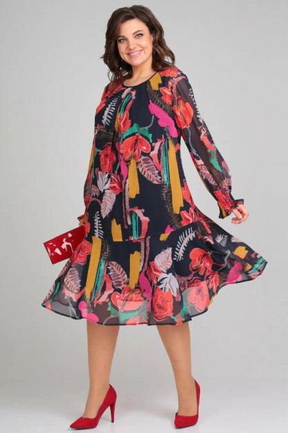 Women's Relaxed Florinda Graceful Floral Mini Dress